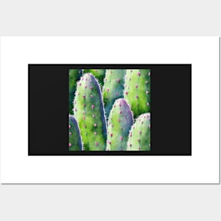 Watercolor cactus plant cactus pattern Posters and Art